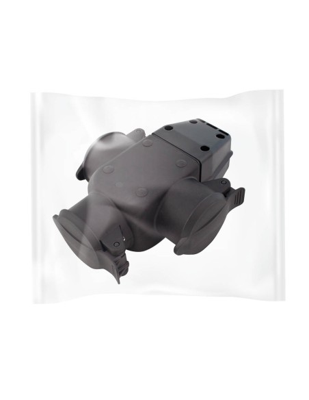 TRIPLE SUCKO CON TAPAS PARA ENGARZAR CABLE IP44