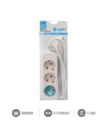 BASE MULTIPLE SERIE MEGA 3T (3X1.5MM) 1,5M