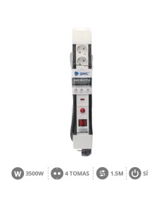 BASE MULTIPLE 4T + INT. (3X1.5MM) 1,5M +PROTECCION 2