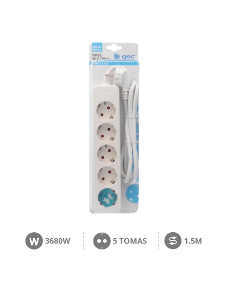 BASE MULTIPLE SERIE MEGA 5T (3X1.5MM) 1,5M