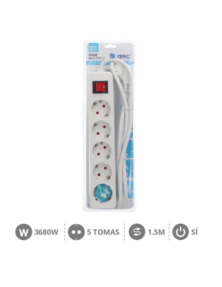 BASE MULTIPLE SERIE MEGA 5T + INT. (3X1.5MM) 1,5M