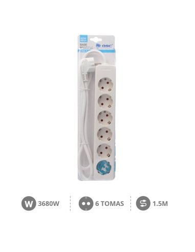 BASE MULTIPLE SERIE MEGA 6T (3X1.5MM) 1,5M