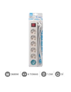 BASE MULTIPLE SERIE MEGA 6T + INT. (3X1.5MM) 1,5M 2