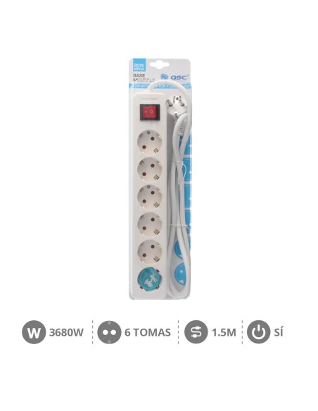 BASE MULTIPLE SERIE MEGA 6T + INT. (3X1.5MM) 1,5M