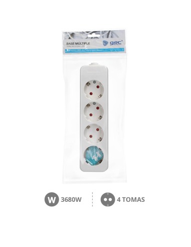 BASE MULTIPLE SERIE MEGA 4T SIN CABLE