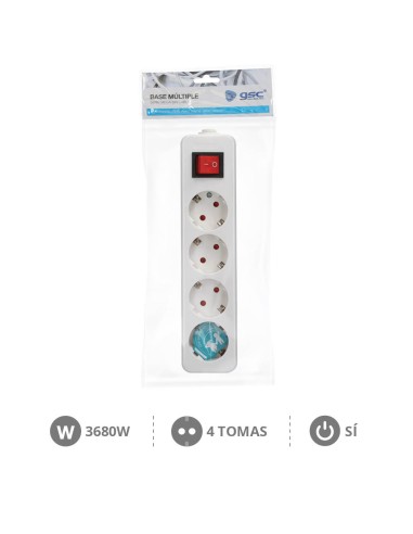 BASE MULTIPLE SERIE MEGA 4T + INT. SIN CABLE