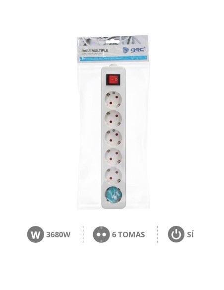 BASE MULTIPLE SERIE MEGA 6T + INT. SIN CABLE