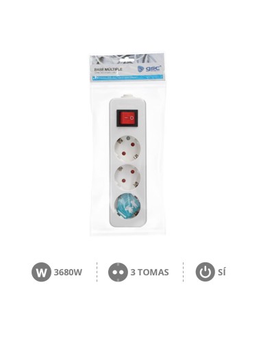 BASE MULTIPLE SERIE MEGA 3T + INT. SIN CABLE