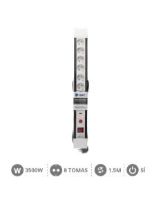 BASE MULTIPLE 8T + INT. (3X1.5MM) 1,5M +PROTECCION 2