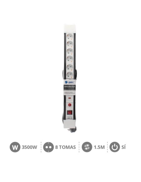 BASE MULTIPLE 8T + INT. (3X1.5MM) 1,5M +PROTECCION