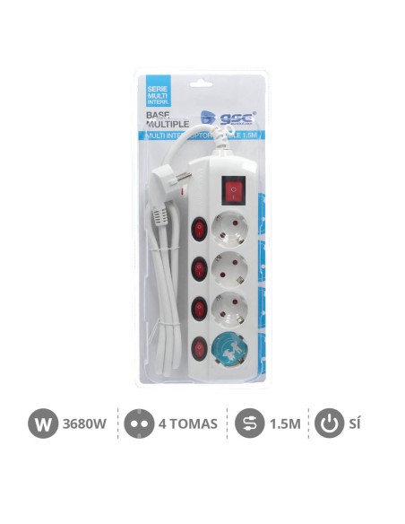 BASE MULTIPLE 4T + MULTI-INT. (3X1.5MM) 1,5M