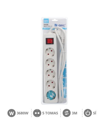 BASE MULTIPLE SERIE MEGA 5T + INT. (3X1.5MM) 3M