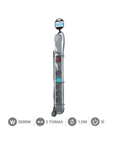 BASE MULTIPLE ALUM. 5T+INT. (3X1.5MM) 1,5M +PROTEC 2