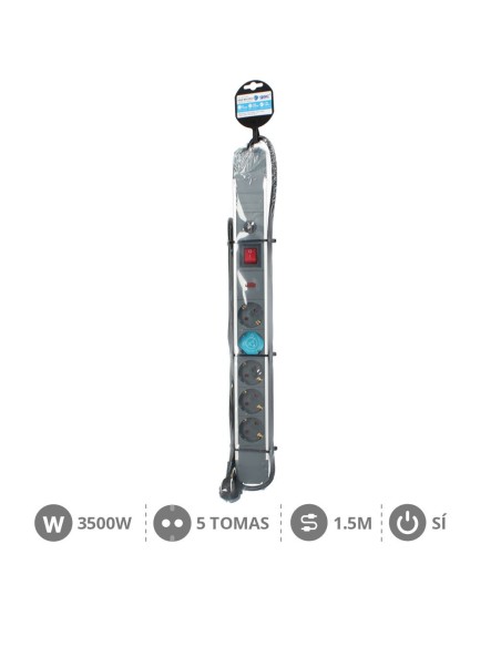 BASE MULTIPLE ALUM. 5T+INT. (3X1.5MM) 1,5M +PROTEC