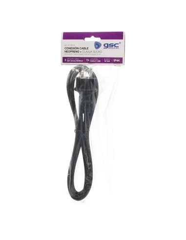 CONEXION CABLE PVC + SUCKO (3X1.0MM) 1,5M NEGRO