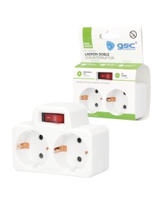 LADRON DOBLE CON INTERRUPTOR 2