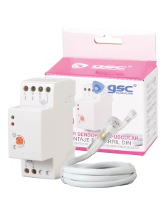 DETECTOR CON SENSOR CREPUSCULAR PARA MONTAJE EN CARRIL DIN 2