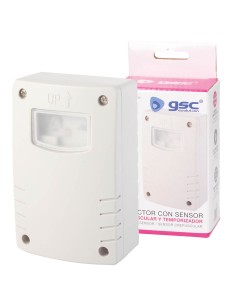 DETECTOR SUPERFICIE CON SENSOR CREPUSCULAR Y TEMPORIZADOR 2