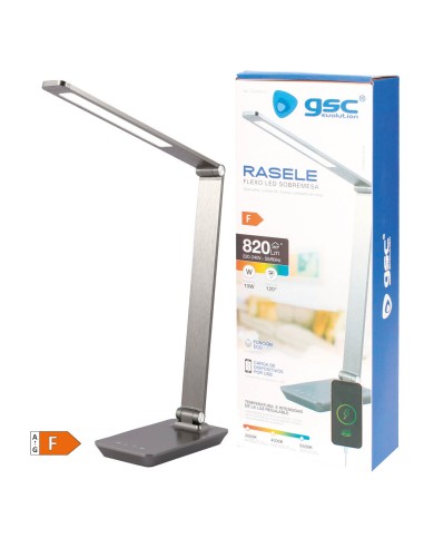 FLEXO LED RASELE 10W CTT REGULABLE GRIS ANTRACITA