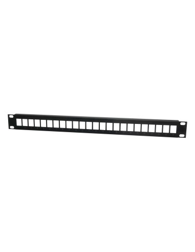 PANEL PARA RACK 19'' 1U, CON CAPACIDAD DE HASTA 24 ADAPTADORES ''RJ45'' TELEVES 533151