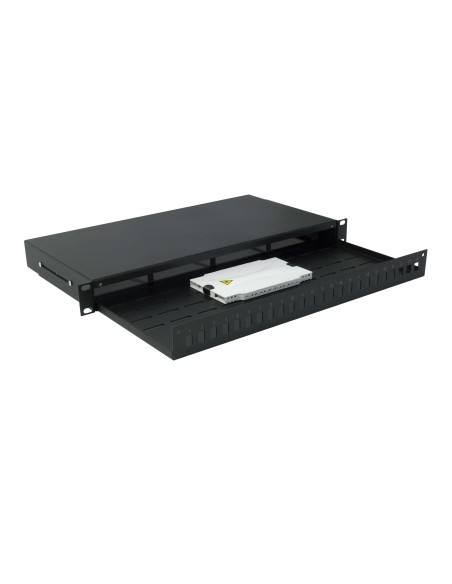 BANDEJA FIBRA OPTICA PARA RACK 19'' PARA ADAPTADORES ''SC'' SIMPLEX O ''LC'' DUPLEX TELEVES 533152