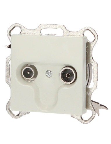 BASE DE EMPOTRAR TV-FM 9.5MM BLANCO 56X56MM