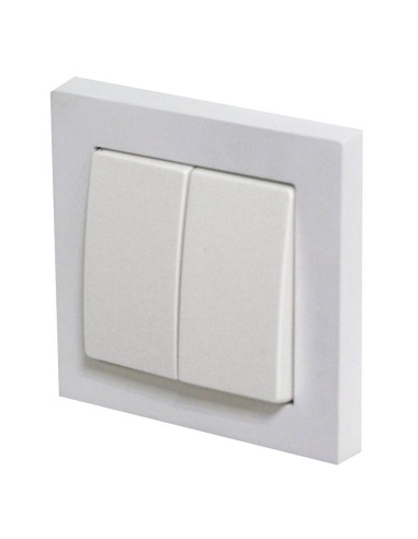 EMBELLECEDOR EMPOTRAR RECTO PARA 1MODULO/HUECO BLANCO
