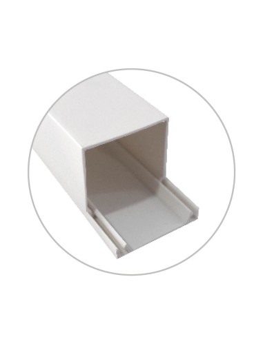 CANALETA ELECTRICA BLANCA A TORNILLO 2M 60X40MM