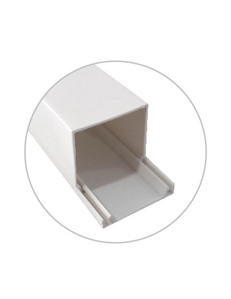 CANALETA ELECTRICA BLANCA A TORNILLO 2M 75X50MM