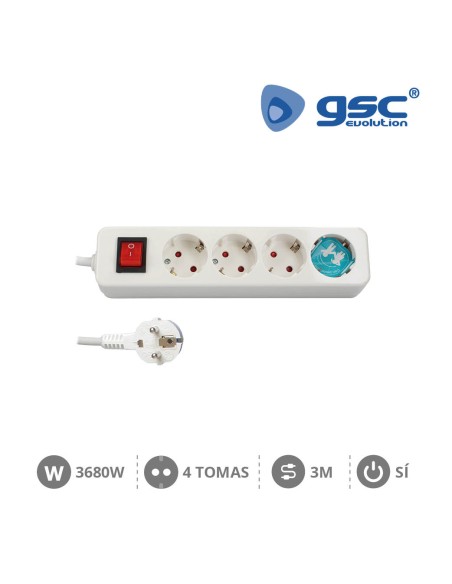 BASE MULTIPLE SERIE MEGA 4T + INT. (3X1.5MM) 3M