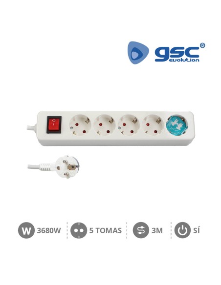 BASE MULTIPLE SERIE MEGA 5T + INT. (3X1.5MM) 3M