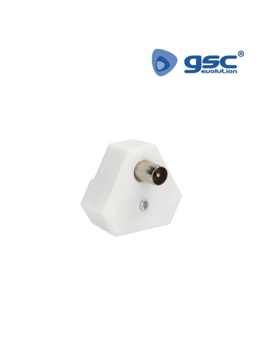 DISTRIBUIDOR TRIANGULAR HEMBRA A 2 MACHOS DE 9.5MM