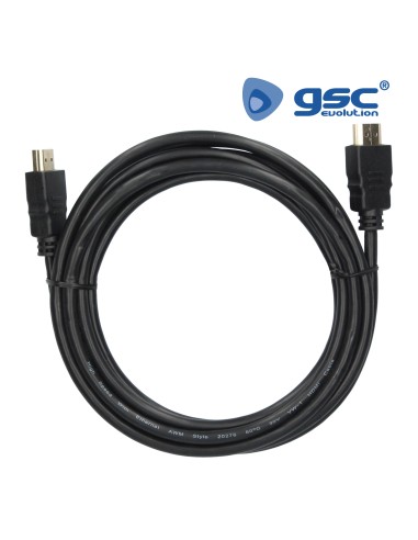 CABLE CONEXION HDMI A HDMI NEGRO 1.4 / 3M