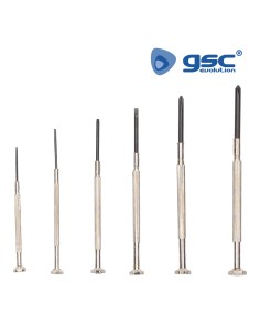 JUEGO 6 DESTORNILLADORES DE PRECISION PLANOS EN CAJA 2