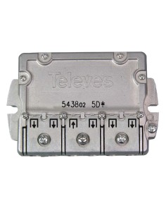 RÉPART. 5...2400MHz "EasyF" 5D 10/9,5dB TELEVES 543802