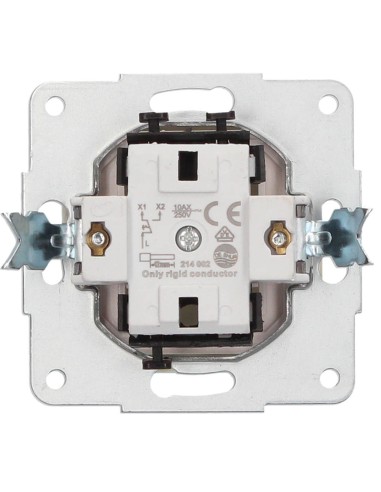 CONMUTADOR DE EMPOTRAR BLANCO 56X56MM