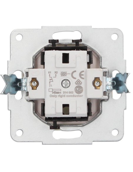 CONMUTADOR DE EMPOTRAR BLANCO 56X56MM