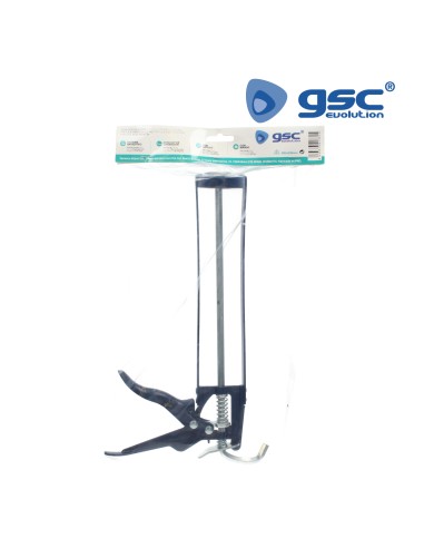 PISTOLA DE SILICONA DE ALUMINIO. FUNCIONA A MUELLE