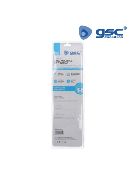 BASE MULTIPLE SERIE MEGA 5T + INT. (3X1.5MM) 1,5M