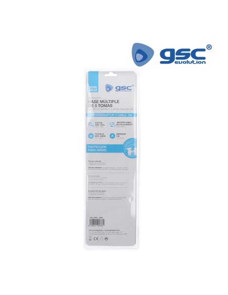 BASE MULTIPLE SERIE MEGA 5T + INT. (3X1.5MM) 3M