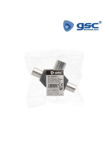 DISTRIBUIDOR TV EN CRUZ BLINDADO DE 1 HEMBRA A 2 MACHOS