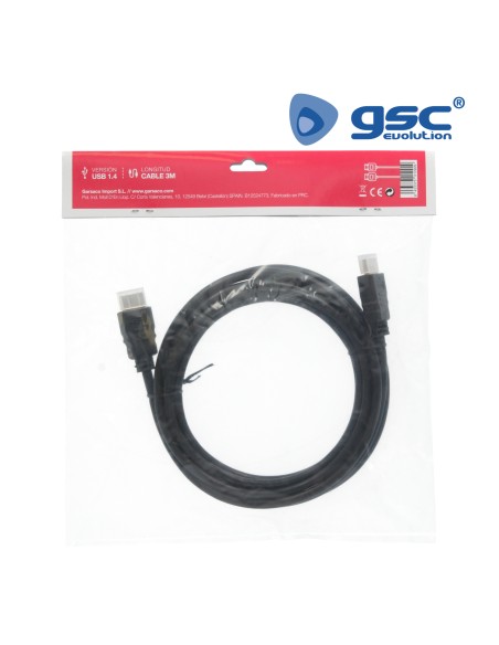 CABLE CONEXION HDMI A HDMI NEGRO 1.4 / 3M