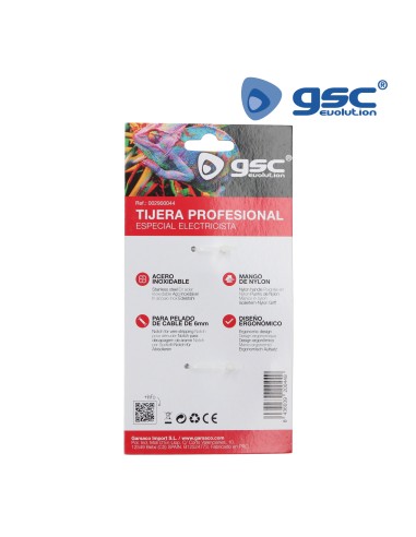 TIJERAS PROF.ELECTRICISTA DISEÑO ERGONOMICO-BLIST.