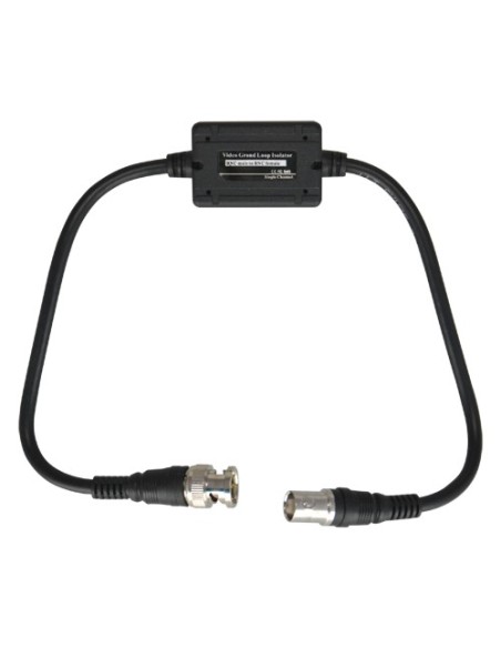 AISLADOR DE BUCLE DE TIERRA - BNC MACHO - BNC HEMBRA - 430 MM DE LARGO - ELEMENTO PASIVO - OPTIMIZADO PARA TRANSMISIÓN DE VÍDEO