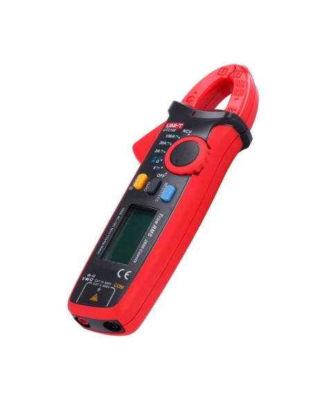 MINI PINZA AMPERIMÉTRICA - MEDICIÓN EN DC Y AC HASTA 600V Y 100A - MIDE RESISTENCIA Y CAPACITANCIA - AUTO RANGO | TEST DE DIODOS