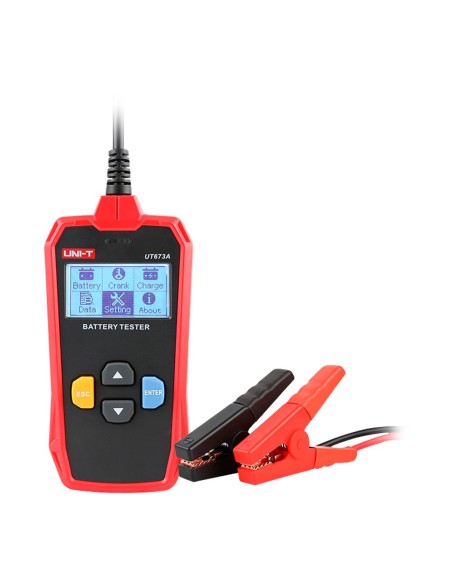 TESTER DE BATERÍAS - MIDE CAPACIDAD, VOLTAJE, RESISTENCIA Y ESTADO - TESTEO DE CARGA Y ARRANQUE DE BATERÍAS 12V/24V - APTO PARA