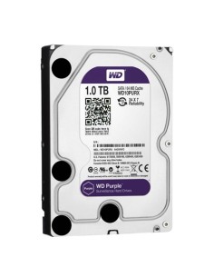 DISCO DURO WESTERN DIGITAL - CAPACIDAD 1 TB - INTERFAZ SATA HASTA 110 MB/S - MODELO WD10PURZ - ESPECIAL PARA VIDEOGRABADORES - H