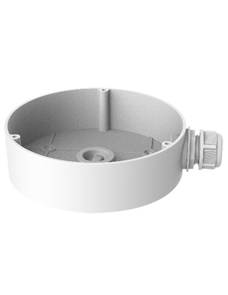 CAJA DE CONEXIONES - PARA CÁMARAS DOMO - APTO PARA USO EXTERIOR - INSTALACIÓN EN TECHO O PARED - COLOR BLANCO | 42 (AL) X 137 (Ø