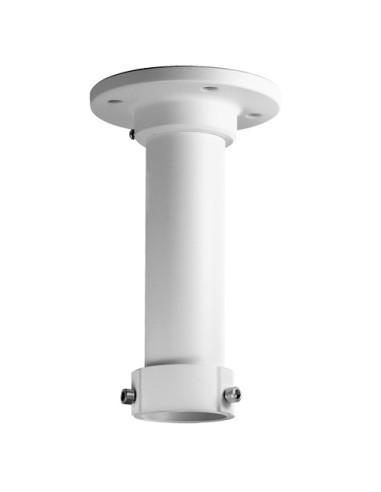 SOPORTE DE TECHO - PARA CÁMARAS DOMO - APTO PARA USO EN EXTERIOR - COLOR BLANCO | 200 (AL) X 116 (Ø) MM - COMPATIBLE CON HIWATCH
