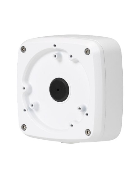 JUNCTION BOX - FOR BULLET AND DOME CAMERAS - SUITABLE FOR OUTDOOR USE - WALL OR CEILING INSTALLATION - CABLE PASS - WHITE COLOR